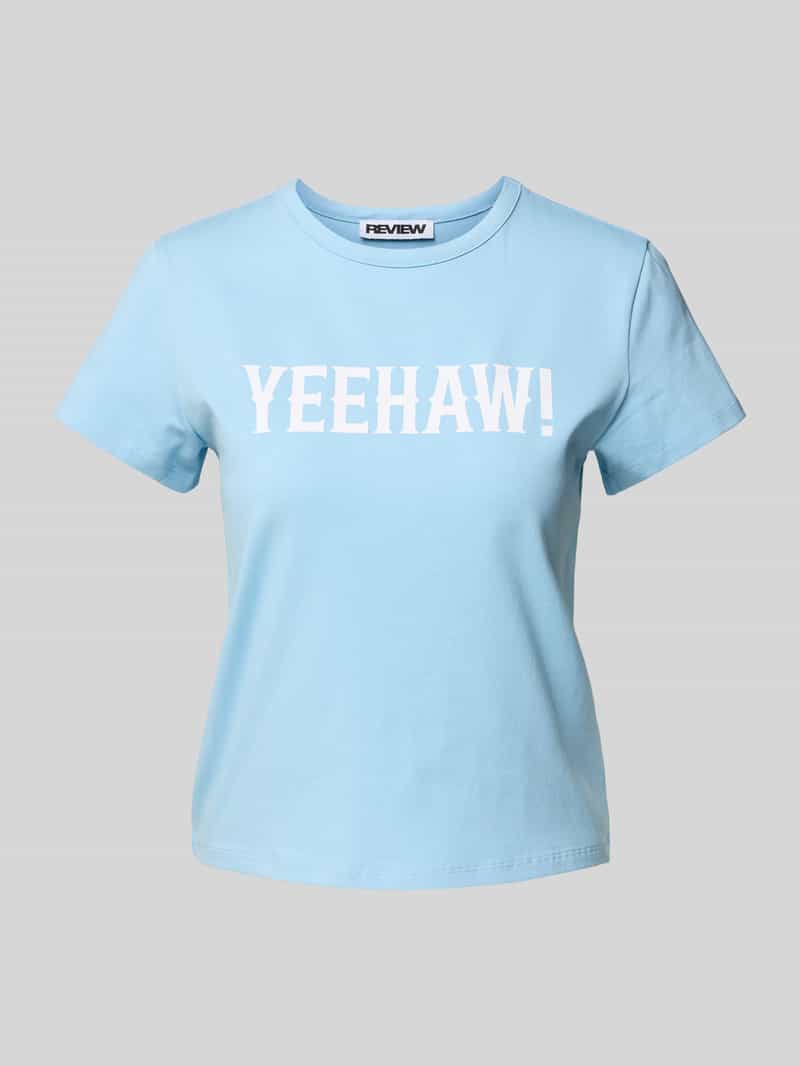 T-shirt met statementprint