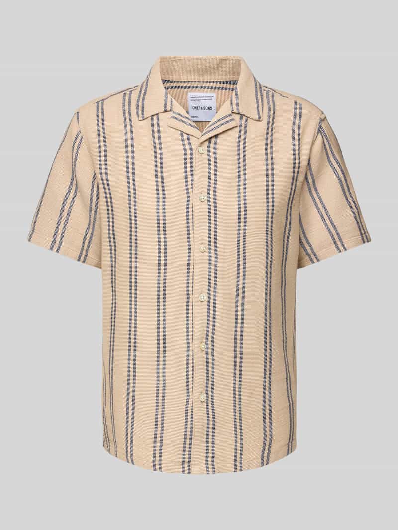 Only & Sons Regular fit vrijetijdsoverhemd met reverskraag model 'TREV'