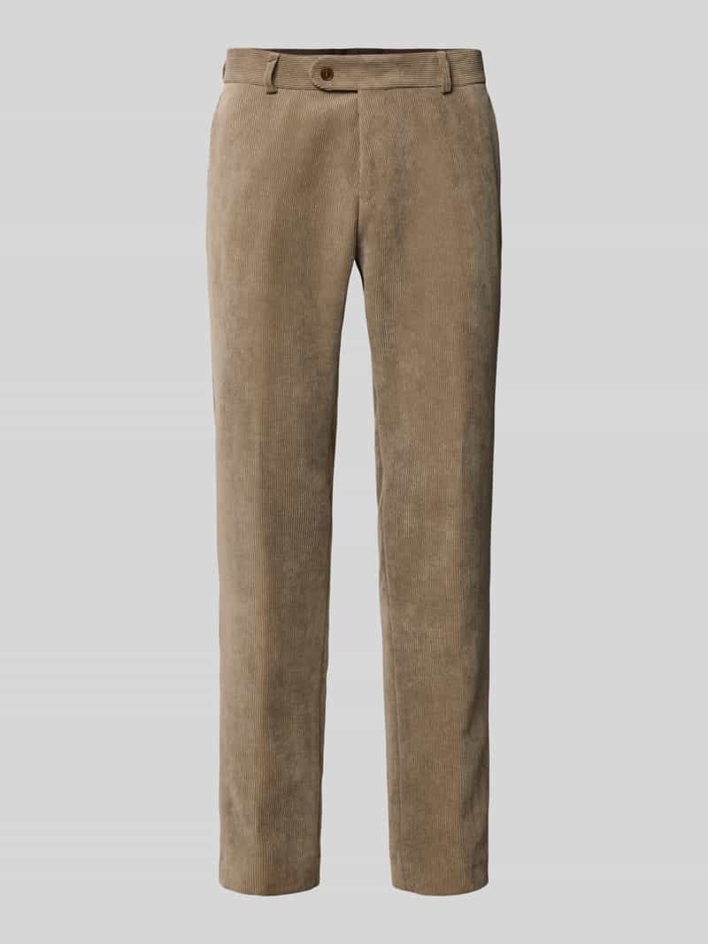 carl gross Ribcordbroek met Franse steekzakken