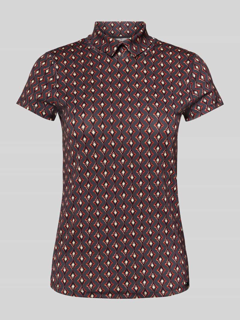 Marc Cain Slim fit T-shirt met polokraag