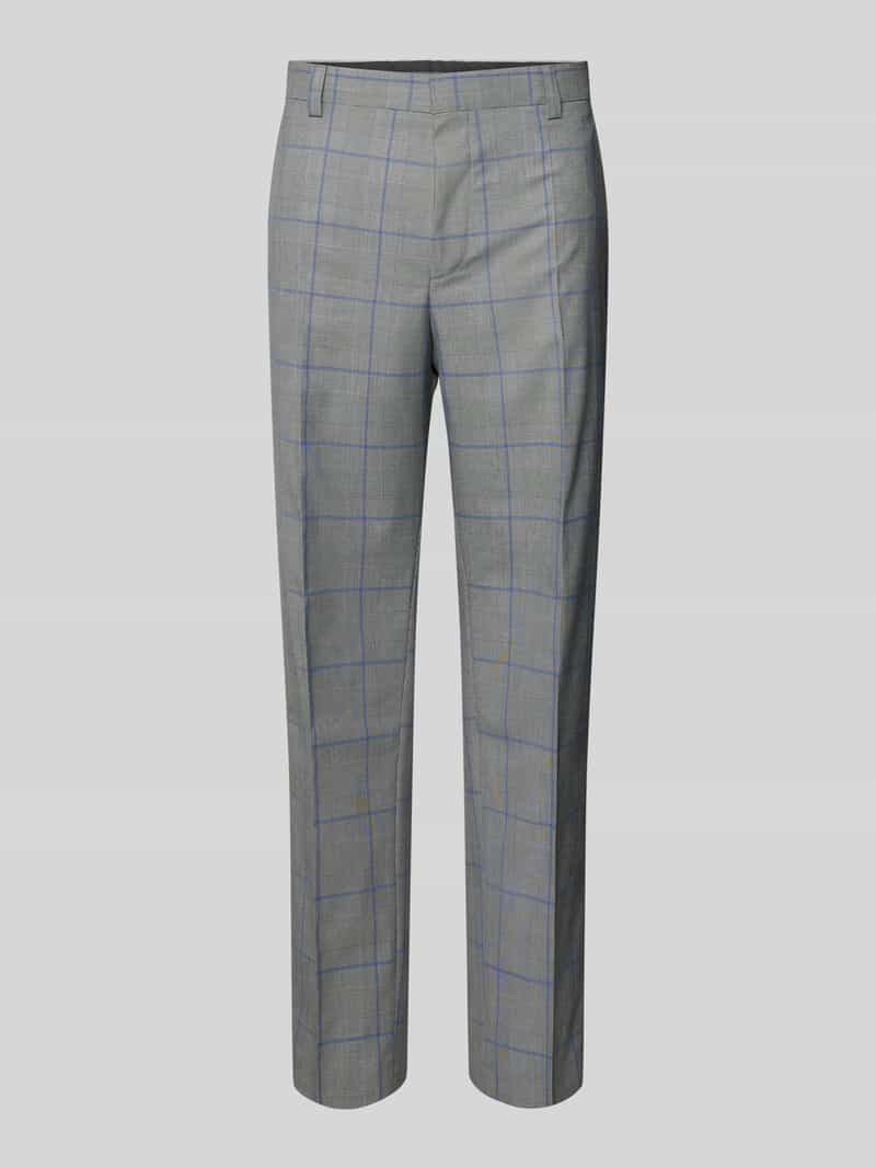 HUGO Regular fit pantalon met bandplooien model 'Teagan'