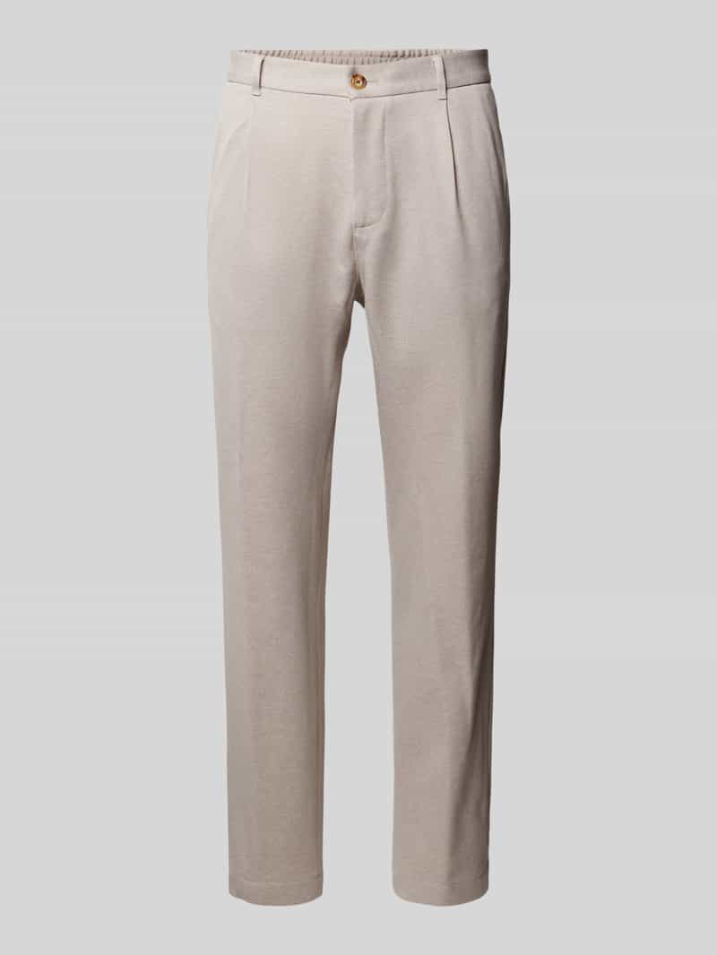 regular fit pantalon van viscosemix model 'Lester'