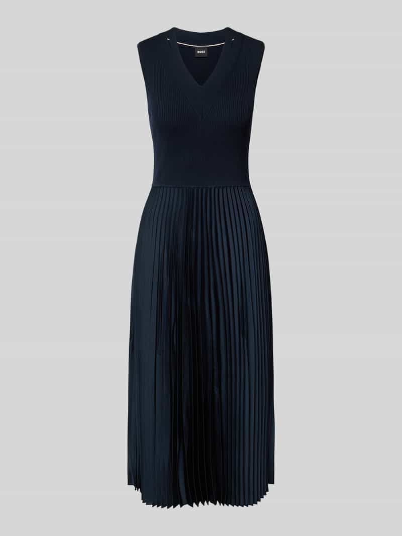 Boss Midi-jurk met plissévouwen model 'Farara'