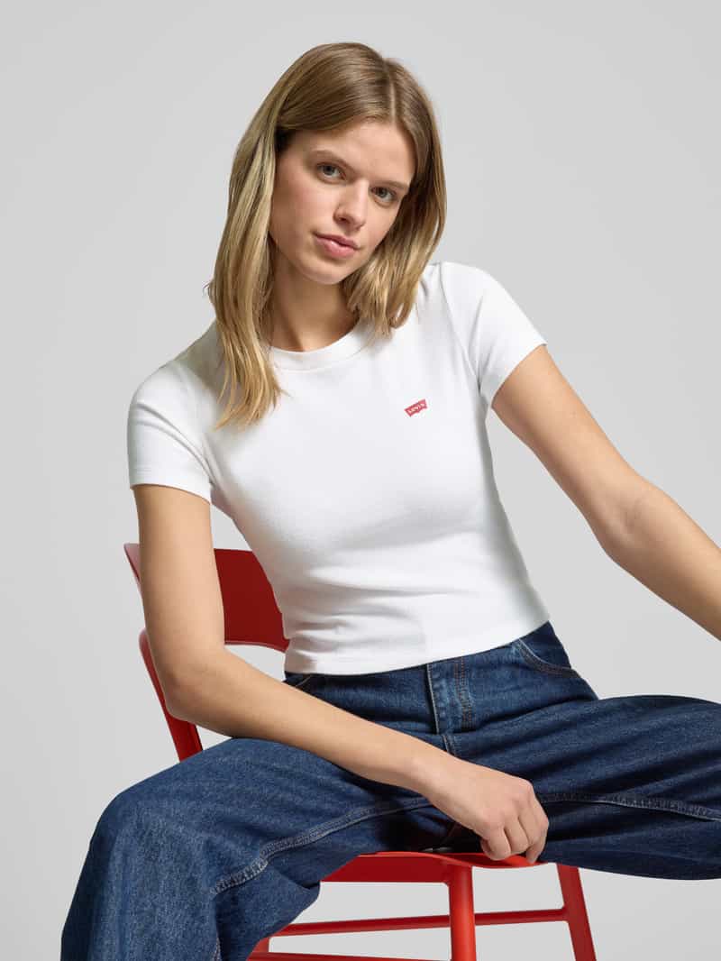 Levi's Slim fit T-shirt met labelpatch