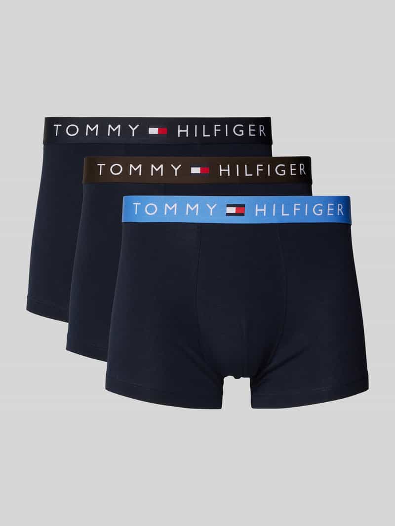 Tommy Hilfiger Boxershort met elastische band met logo in een set van 3 stuks