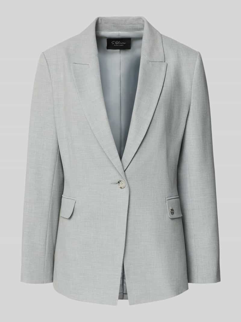 s.Oliver BLACK LABEL Regular fit blazer met viscose