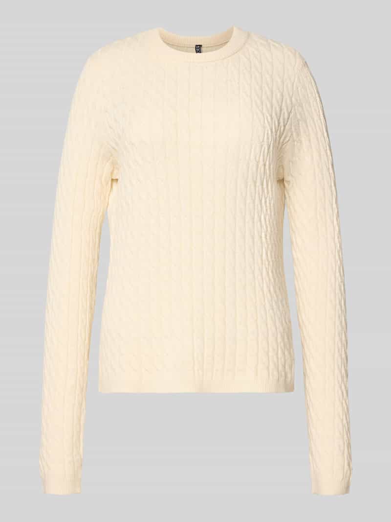Pieces Gebreide trui PCFIA LS CABLE KNIT NOOS BC