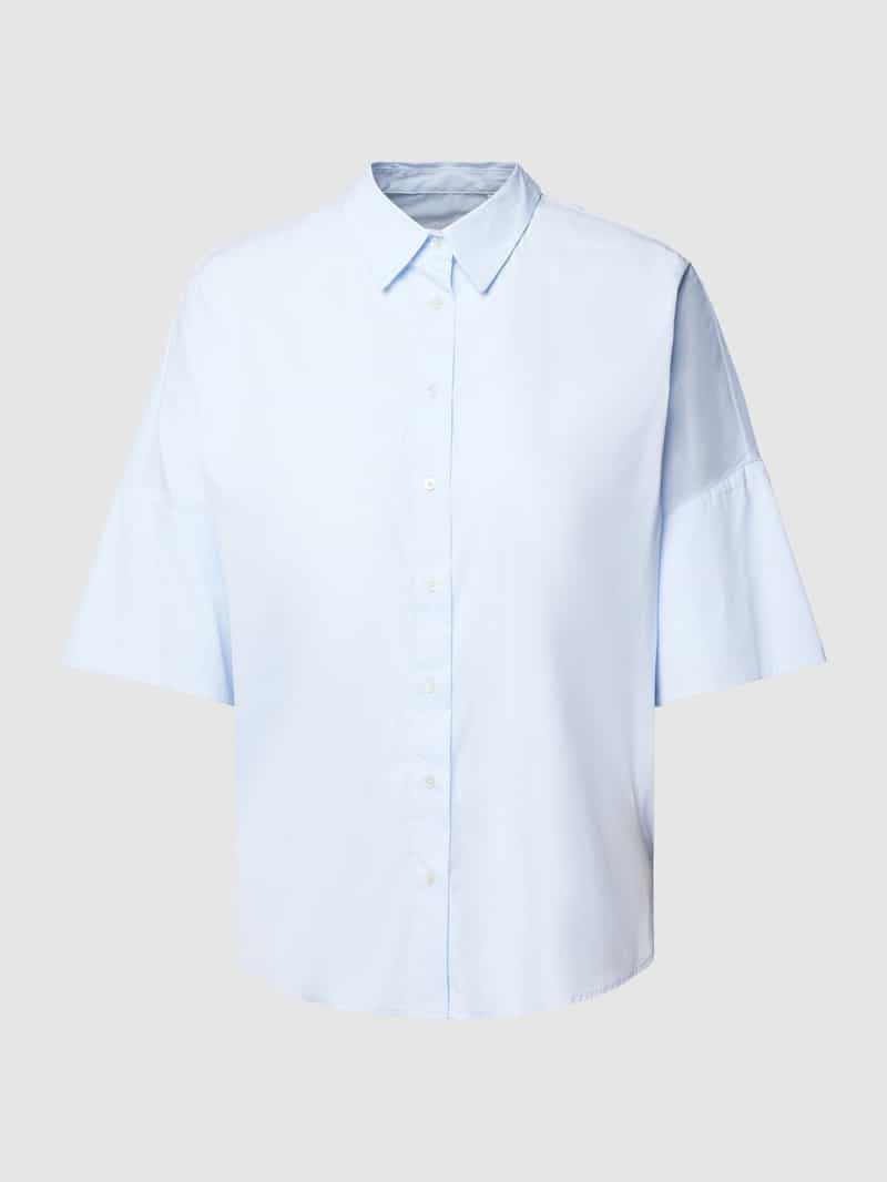 Blouse in effen design tonno & panna