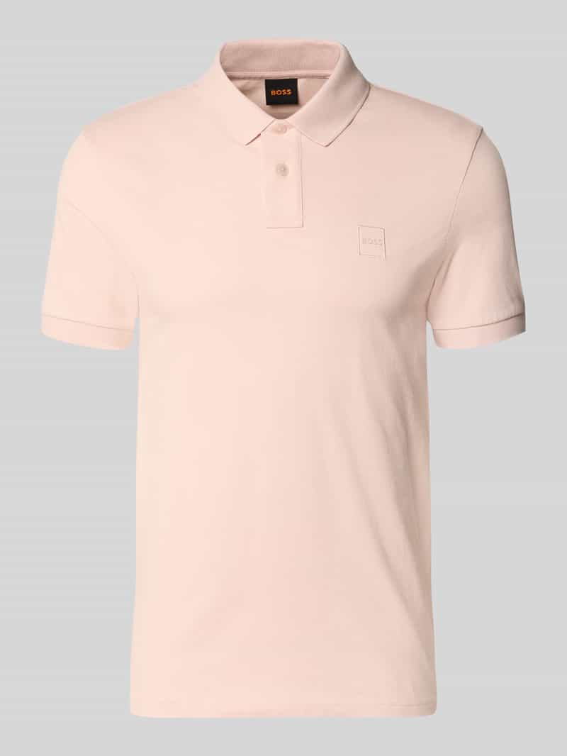 Boss Regular fit Poloshirt van Katoenmix Model 'PASSENGER' lichtroze, foto 7