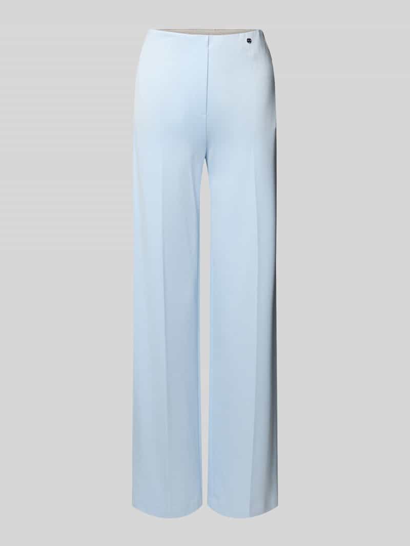 Marc Cain Stoffen broek van viscosemix met persplooien