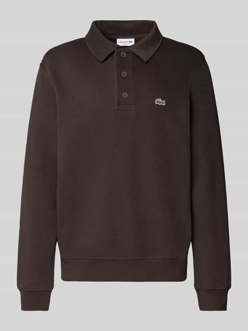 Lacoste Regular fit sweatshirt van puur katoen