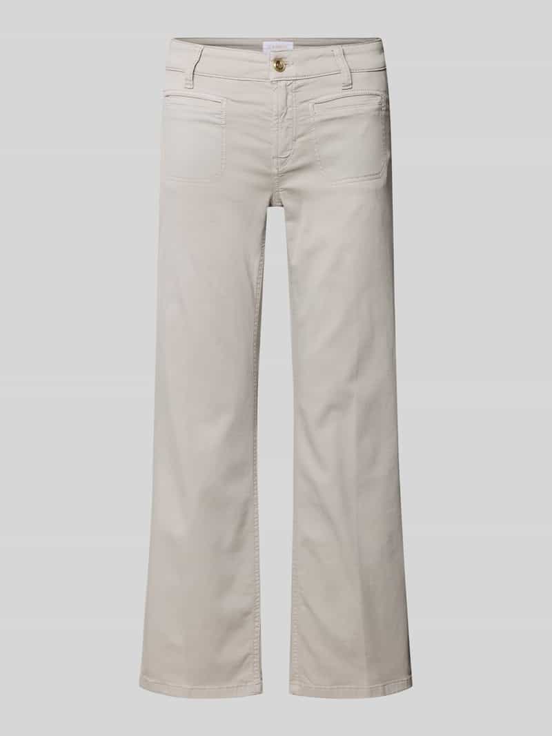 Korte jeans met persplooien en steekzakken