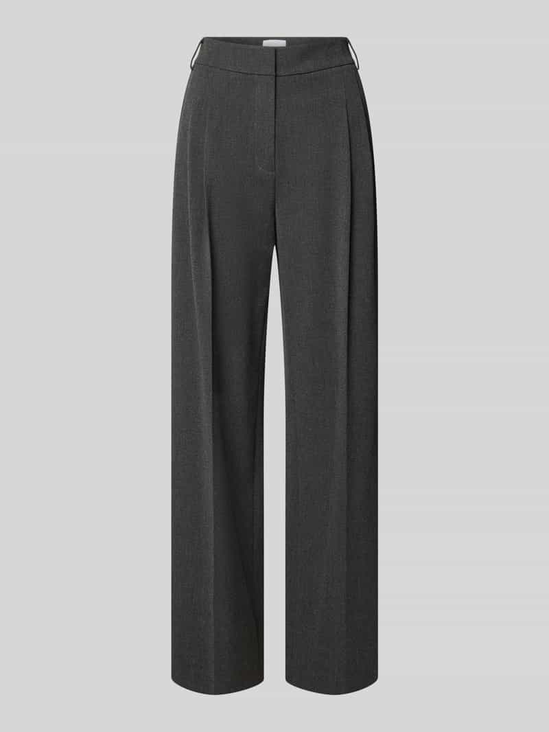 Jake*s Collection Stoffen broek met persplooien en achterzakken