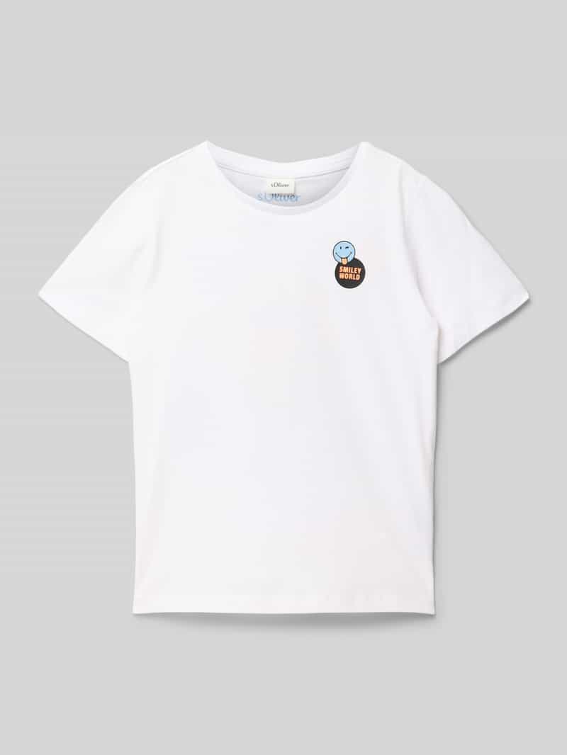 s.Oliver RED LABEL Regular fit T-shirt met SMILEYWORLD -print