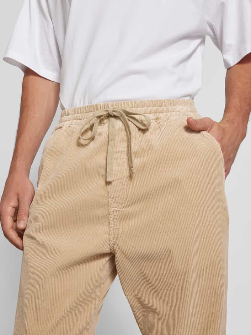 Carhartt Work In Progress Corduroy broek met elastische band model 'FLOYDE'