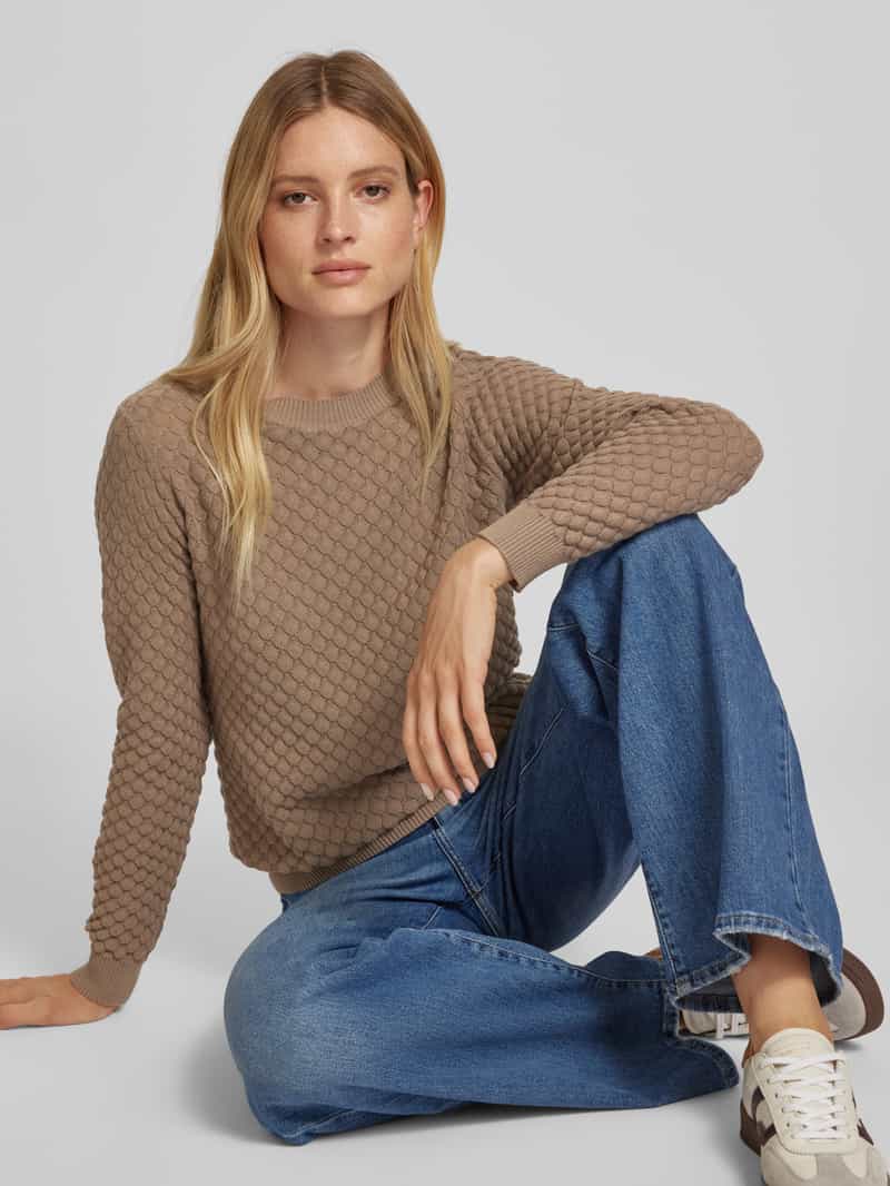FREE QUENT Gebreide pullover met ronde hals model 'Dodo-Pu-Diamo'