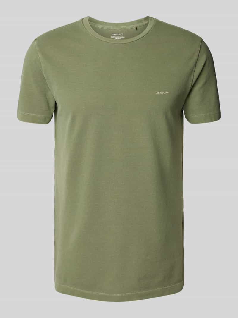 Gant T-shirt met labelstitching
