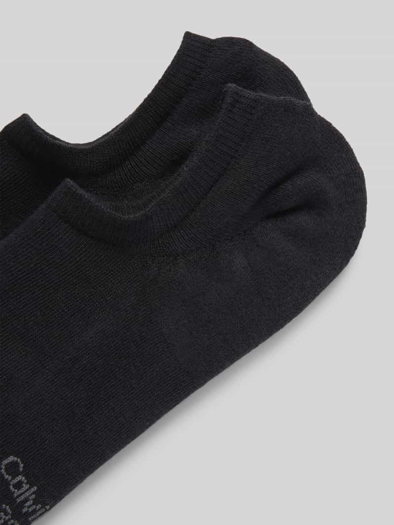 Calvin Klein Jeans Kousenvoetjes met elastische ribboordjes in een set van 2 paar
