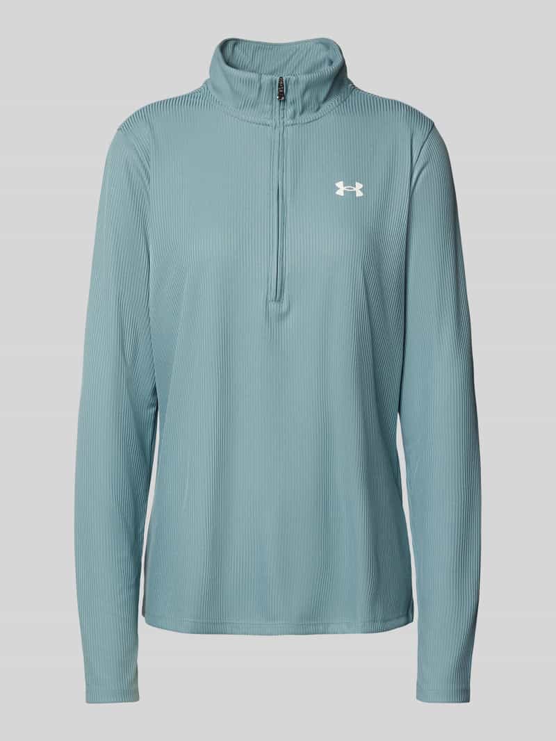Under Armour Shirt met lange mouwen opstaande kraag en ritssluiting