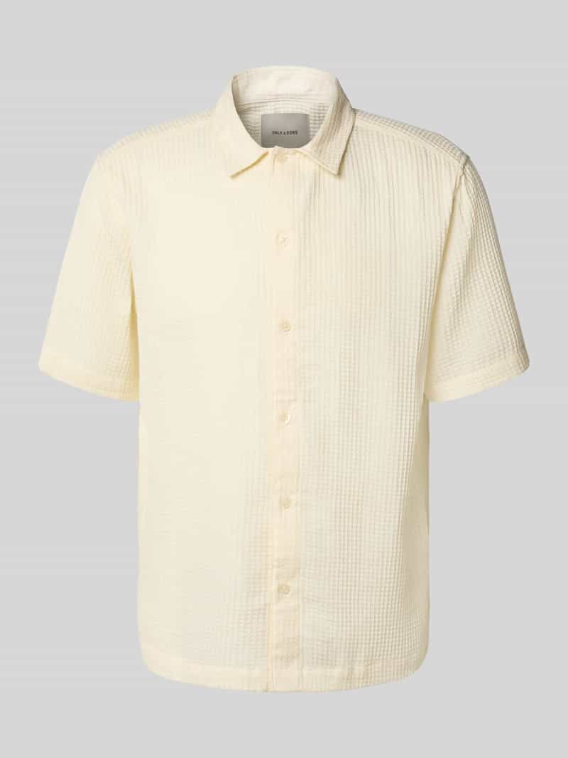 Only & Sons Regular fit vrijetijdsoverhemd van puur katoen
