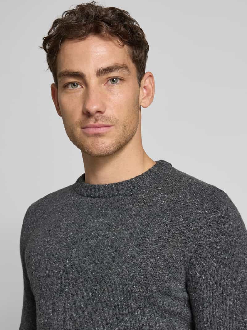 Marc O'Polo Regular fit gebreide pullover van wolmix