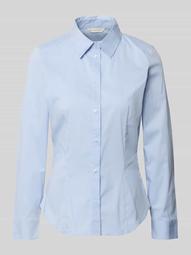 Regular fit blouse met lange mouwen van katoenmix