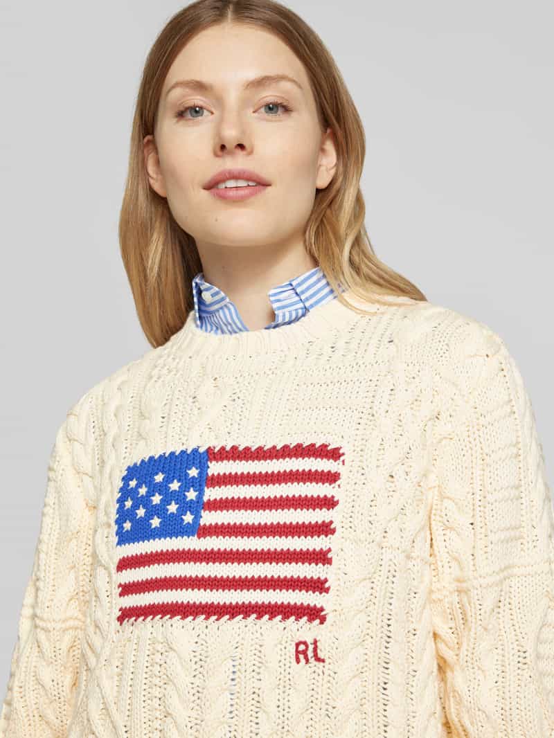 Polo Ralph Lauren Gebreide pullover met labelprint