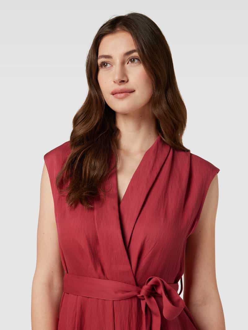 Zero Jumpsuit van lyocellmix met viscose in wikkellook