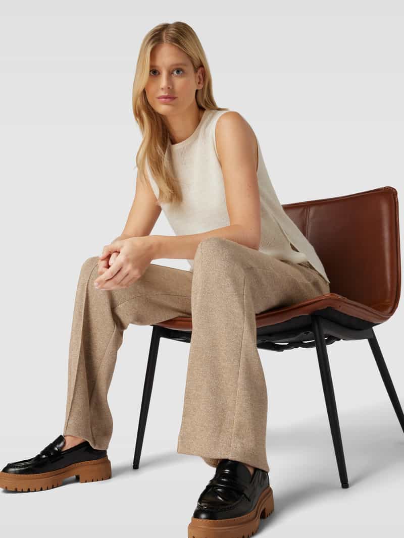 CAMBIO Stoffen broek met siernaden model 'AVA'