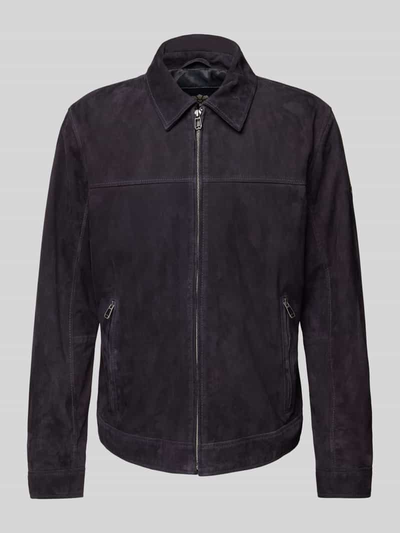 JOOP! Collection Leren jack met ritszakken model 'TOBY'
