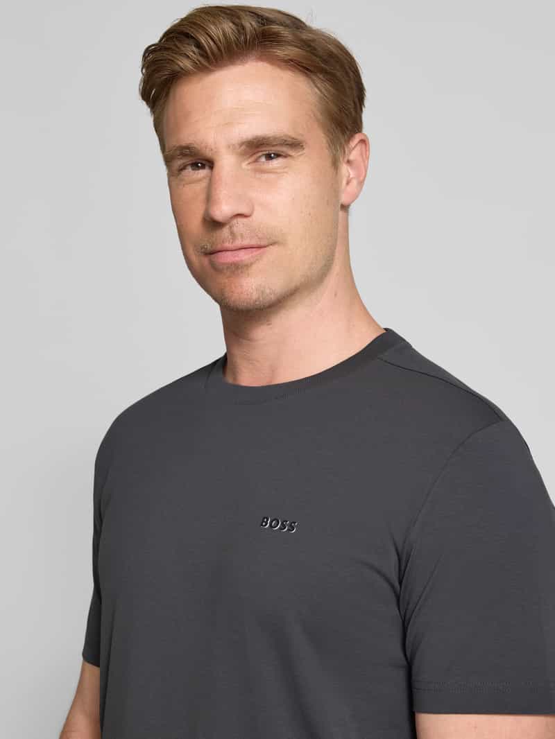 BOSS Green Regular fit T-shirt van katoenmix