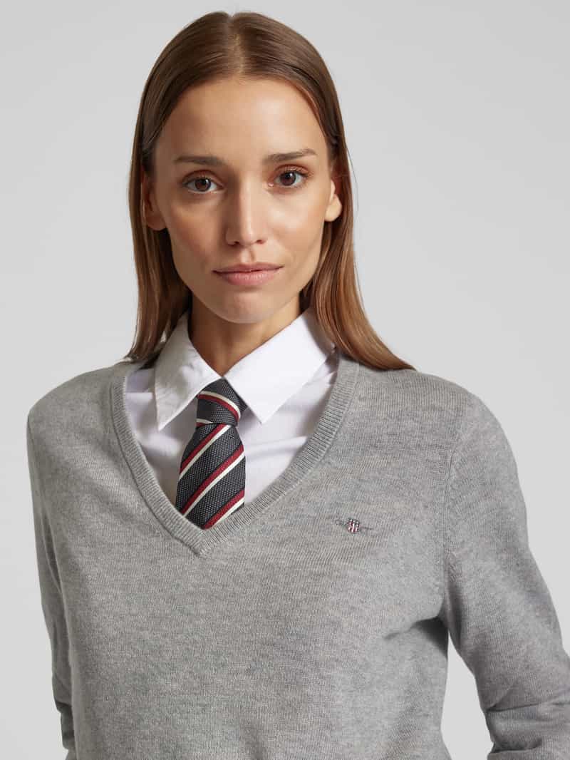 Gant Wollen pullover met V-hals