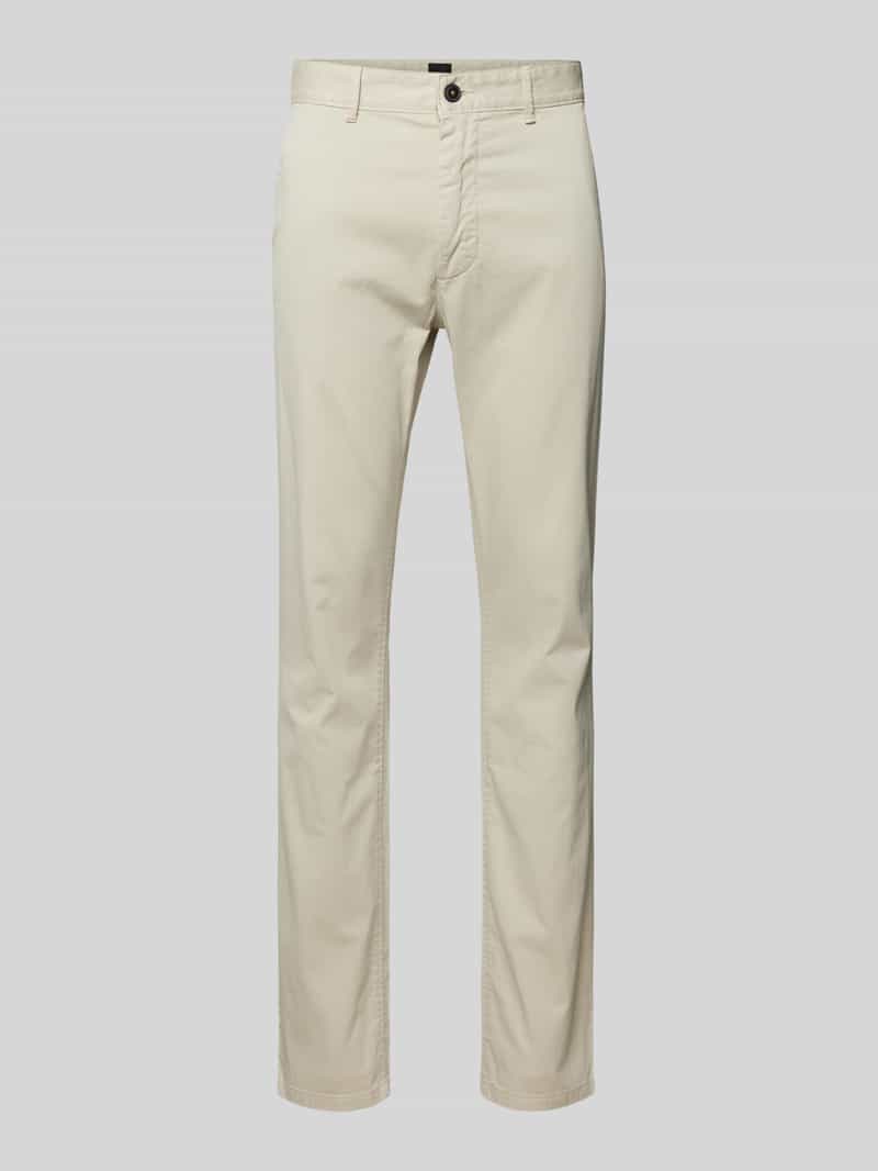 Boss Orange Slim fit chino met steekzakken opzij