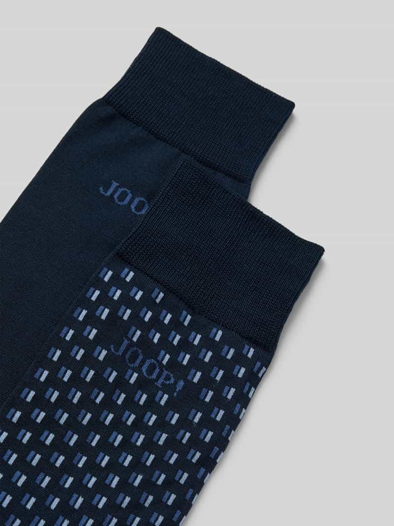 JOOP! Collection Sokken met labelprint in een set van 2 paar
