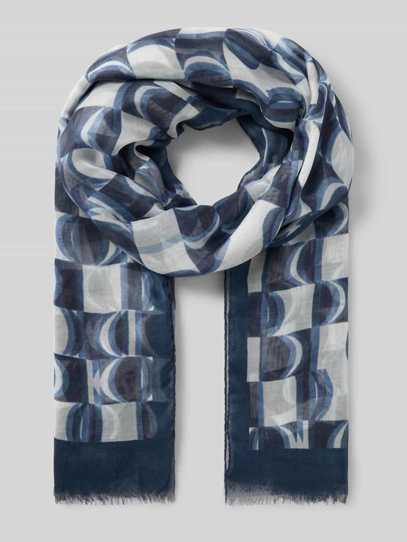 Sjaal met franjes-afwerkingen model 'Retro'