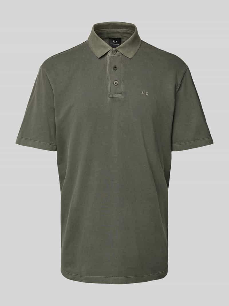 Armani Exchange Poloshirt met korte knoopsluiting
