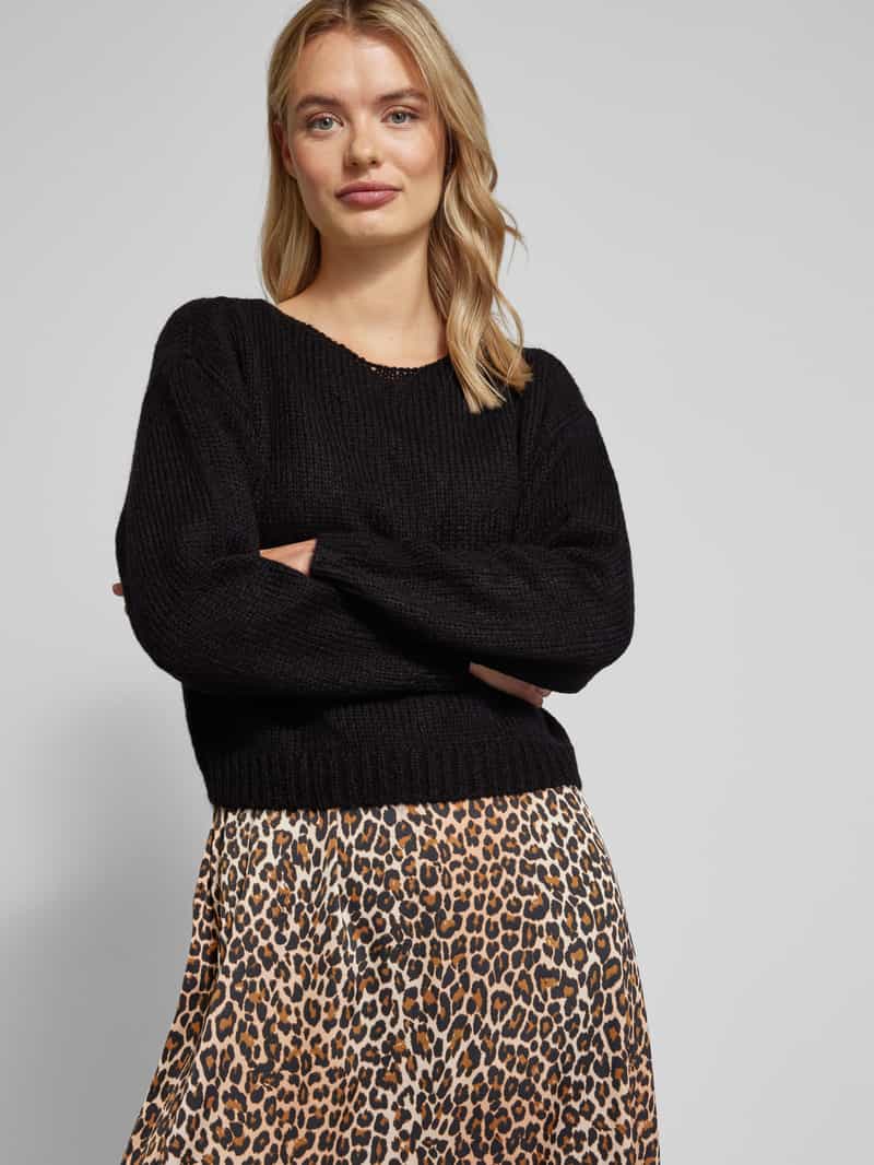 ROBE LÉGÈRE Gebreide jurk met uitlopend rokdeel