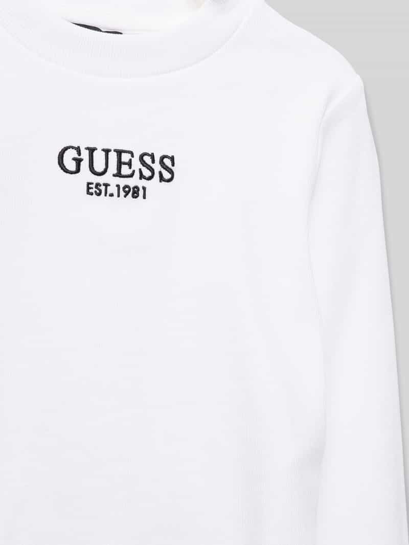 Guess Shirt met lange mouwen en labelstitching