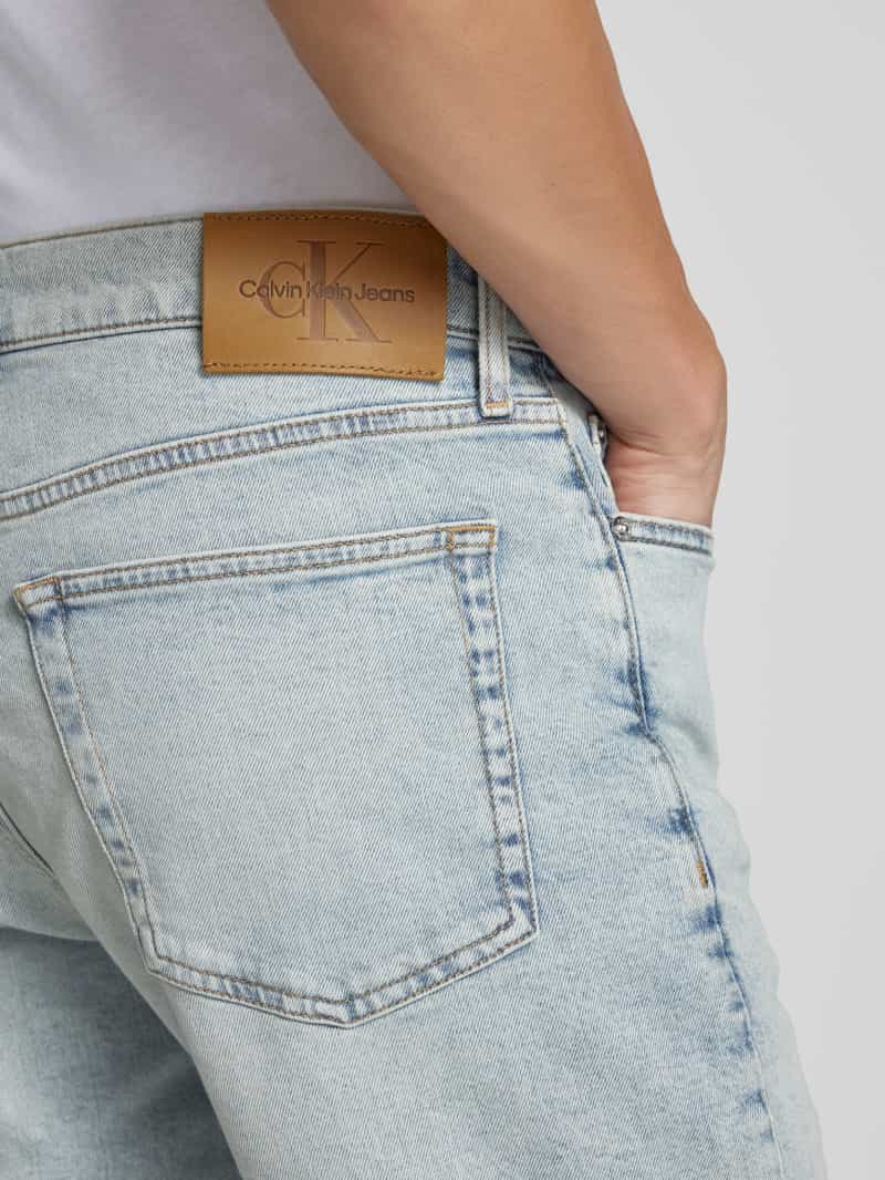 Calvin Klein Jeans Korte slim fit jeans in 5-pocketmodel