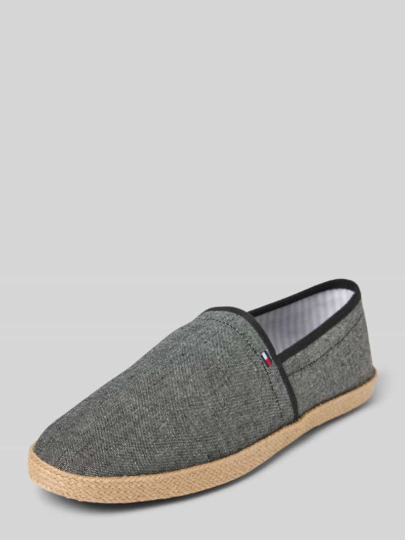 Espadrilles van chambray-linnen