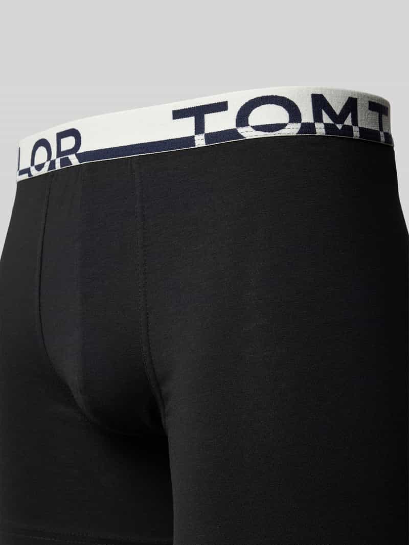 Tom Tailor Slim fit boxershort met labelopschrift op de band