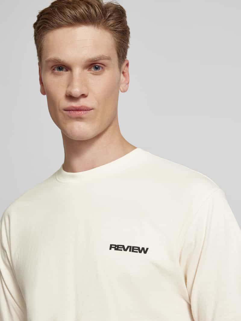 REVIEW T-shirt met labelprint