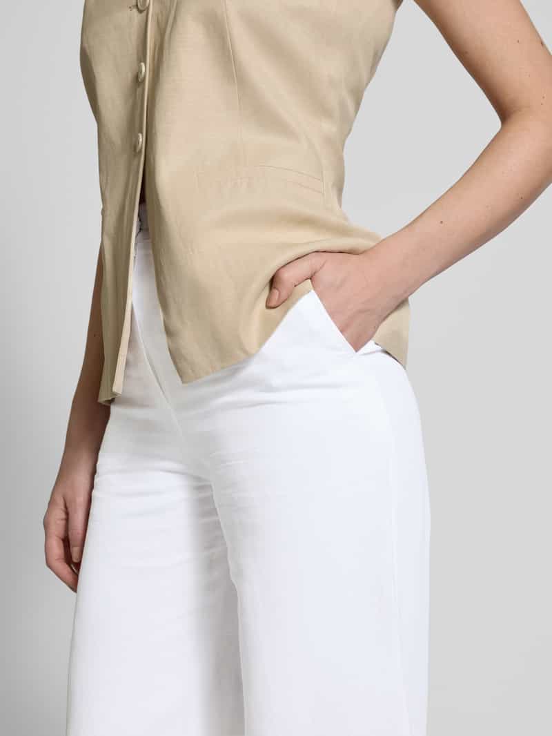 Max Mara Studio Straight leg stoffen broek met steekzakken model 'VICARIO'