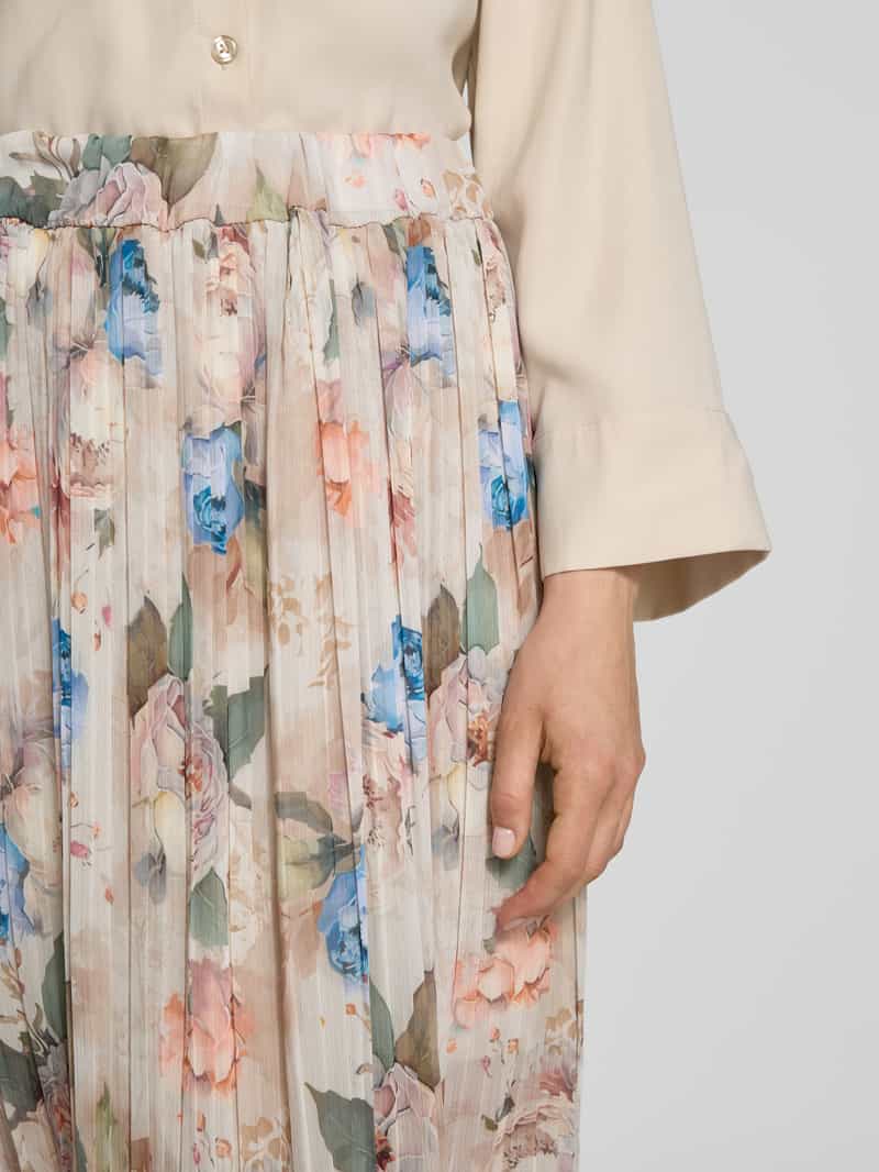 ZABAIONE Midirok met plissévouwen