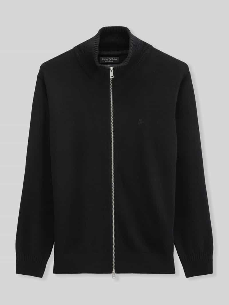 Marc O'Polo Regular fit gebreid jack van katoenmix