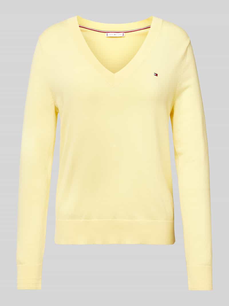 Tommy Hilfiger Gebreide pullover met ribboorden
