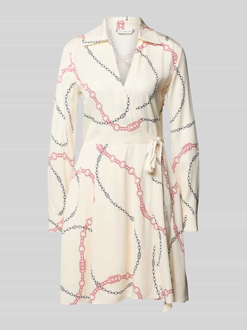Tommy Hilfiger Mini-wikkeljurk met motiefprint