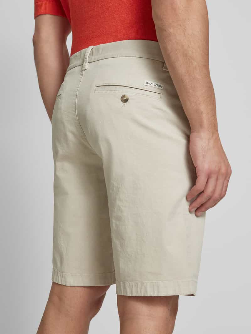 Marc O'Polo Regular fit bermuda van een mix van twill en katoen model 'RESO JOGGER'