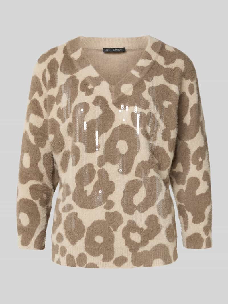 Betty Barclay Gebreide pullover met 3 4-mouwen