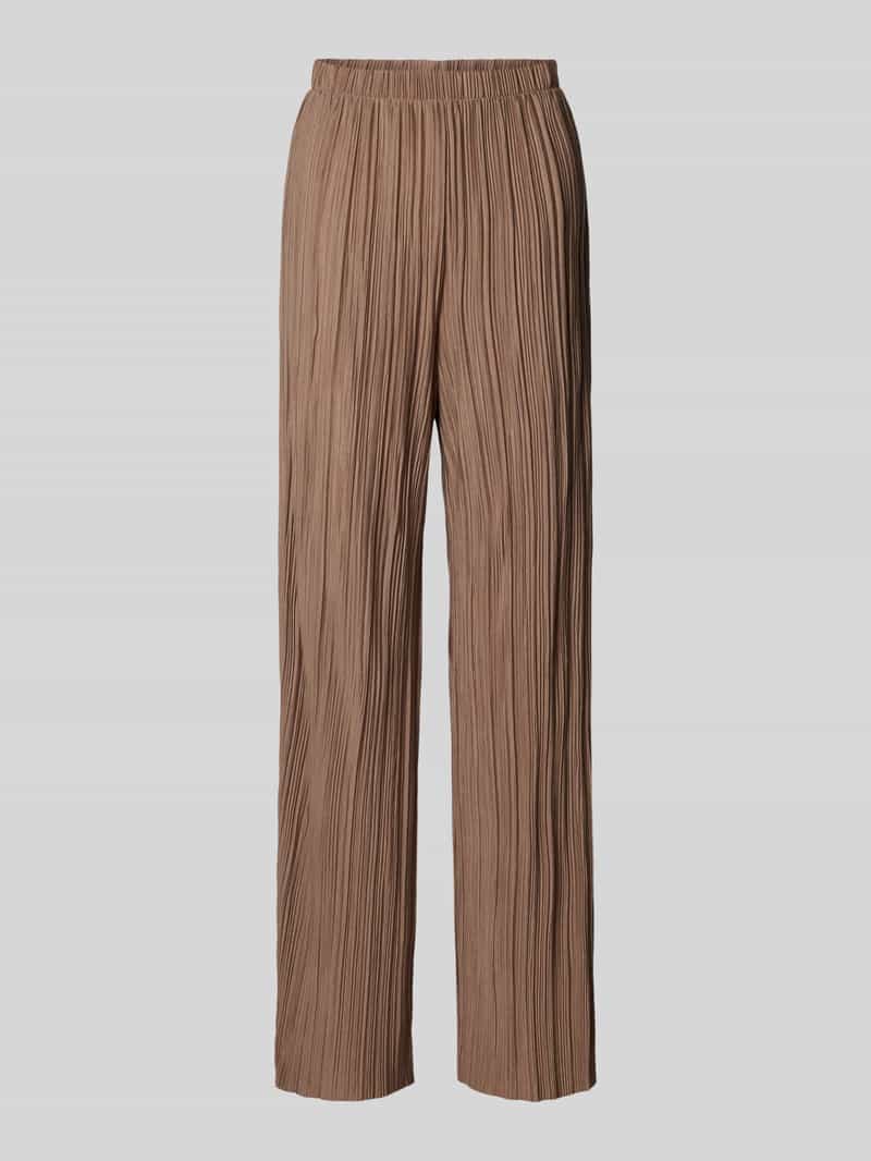 Vila Wide leg stoffen broek met plissévouwen, model 'PLISA'